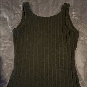 SHEIN Black Ribbed Dress